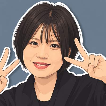 カスタマーサポートの長田敬子（イラスト）