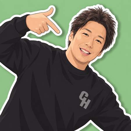 サービスマンの高木辰八（イラスト）