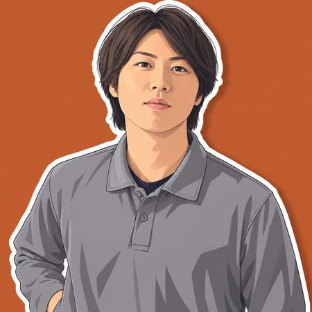 サービスマンの山下勇剛（イラスト）